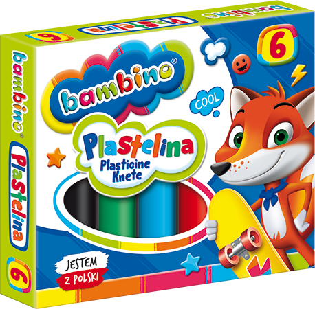 Plastelina St.Majewski Bambino 6kol. 01727